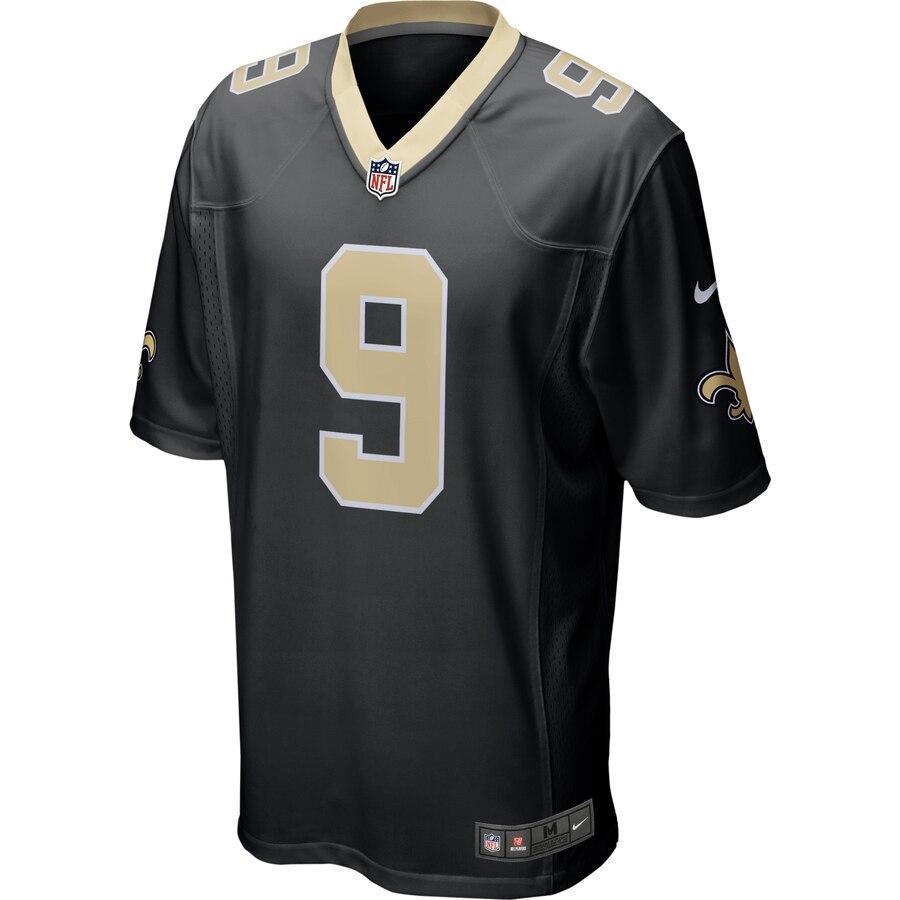 Drew Brees New Orleans Saints Nike Team Color Game Jersey - Black