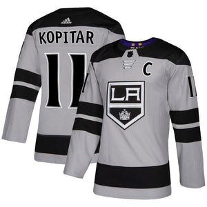 Anze Kopitar Los Angeles Kings adidas Alternate Player Jersey - Gray