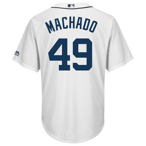 Dixon Machado Detroit Tigers Majestic Home Cool Base Player Jersey - White