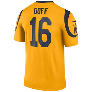 Jared Goff Los Angeles Rams Nike Color Rush Legend Player Jersey - Gold