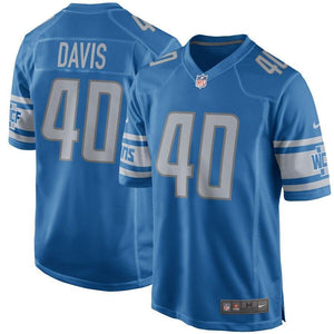 Jarrad Davis Detroit Lions Nike Game Jersey - Blue