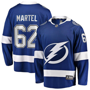 Danick Martel Tampa Bay Lightning Fanatics Branded Home Breakaway Player Jersey - Blue