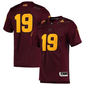 Arizona State Sun Devils adidas Team Premier Football Jersey - Maroon