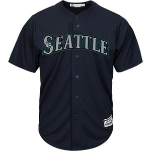 Seattle Mariners Majestic Official Cool Base Jersey - Navy