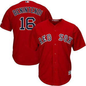 Andrew Benintendi Boston Red Sox Majestic Alternate Official Cool Base Replica Player Jersey - Scarlet