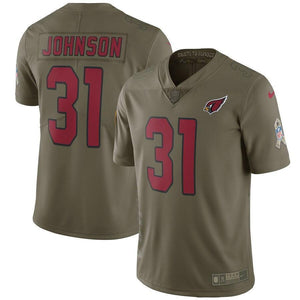 David Johnson Arizona Cardinals Nike Salute To Service Limited Jersey - Olive