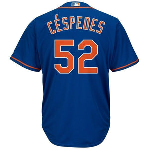 Yoenis Cespedes New York Mets Majestic Official Cool Base Player Jersey - White/Royal