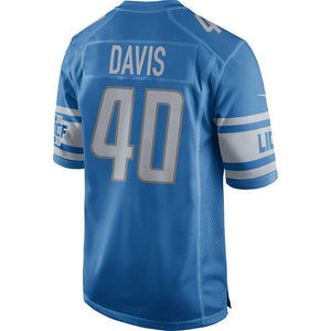 Jarrad Davis Detroit Lions Nike Game Jersey - Blue