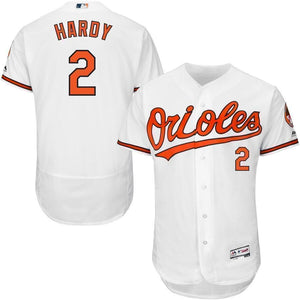 JJ Hardy Baltimore Orioles Majestic Home Flex Base Collection Player Jersey - White