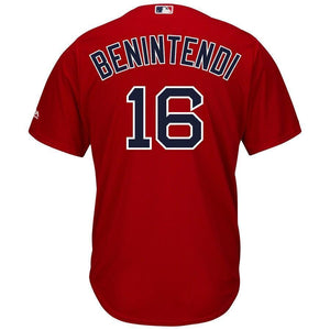 Andrew Benintendi Boston Red Sox Majestic Alternate Official Cool Base Replica Player Jersey - Scarlet