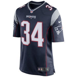 Rex Burkhead New England Patriots Nike Game Jersey - Navy