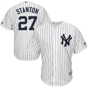 Giancarlo Stanton New York Yankees Majestic Cool Base Replica Player Jersey - White