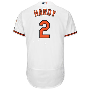 JJ Hardy Baltimore Orioles Majestic Home Flex Base Collection Player Jersey - White