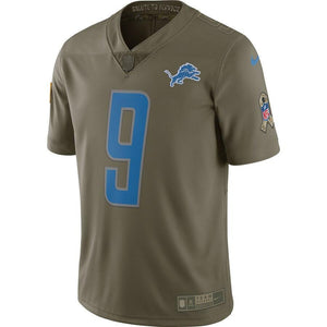 Matthew Stafford Detroit Lions Nike Salute To Service Limited Jersey - Olive