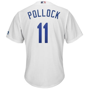 AJ Pollock Los Angeles Dodgers Majestic Home Official Cool Base Player Jersey - White