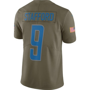 Matthew Stafford Detroit Lions Nike Salute To Service Limited Jersey - Olive