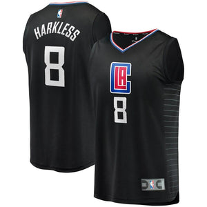 Maurice Harkless LA Clippers Fanatics Branded Fast Break Replica Player Jersey Black - Statement Edition