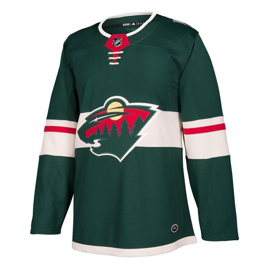 Minnesota Wild adidas Home Blank Jersey - Green