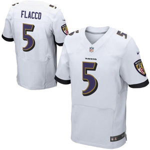 Joe Flacco Baltimore Ravens Nike Elite Jersey - White