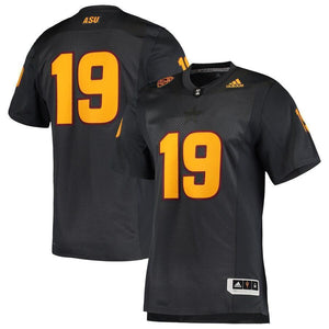 Arizona State Sun Devils adidas Team Premier Football Jersey - Black