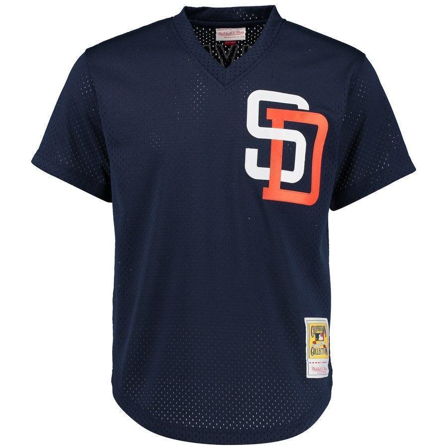 Tony Gwynn San Diego Padres Mitchell & Ness Cooperstown Mesh Batting Practice Jersey - Navy