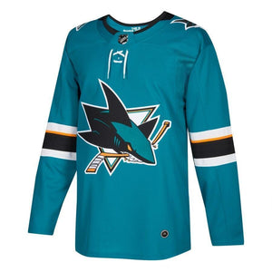 San Jose Sharks adidas Home Blank Jersey - Teal