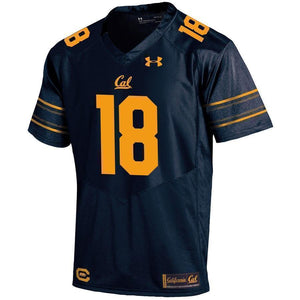 Cal Bears Under Armour #18 Football Jersey – Navy