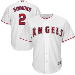 Andrelton Simmons Los Angeles Angels Majestic Home Cool Base Player Jersey - White