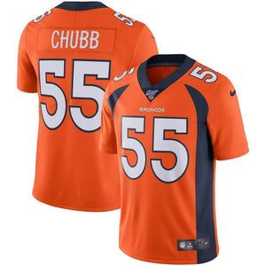 Bradley Chubb Denver Broncos Nike NFL 100 Vapor Limited Jersey - Orange