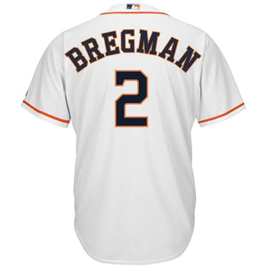 Alex Bregman Houston Astros Majestic Home Official Cool Base Player Replica Jersey - White