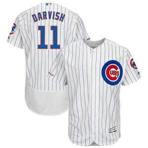 Yu Darvish Chicago Cubs Majestic Alternate Flex Base Collection Player Jersey – Royal/White