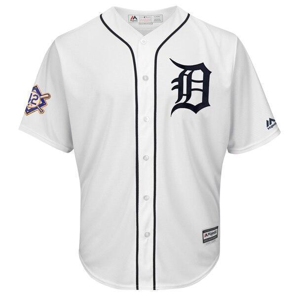 Detroit Tigers Majestic 2019 Jackie Robinson Day Official Cool Base Jersey – White