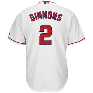 Andrelton Simmons Los Angeles Angels Majestic Home Cool Base Player Jersey - White