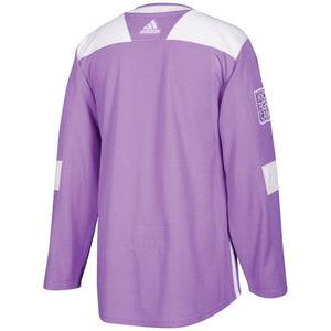 Toronto Maple Leafs adidas 2018 Hockey Fights Cancer Blank Practice Jersey - Purple