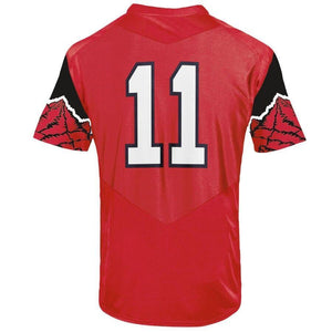 #11 Utah Utes Under Armour Premier Jersey - Red