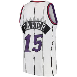 Vince Carter Toronto Raptors Mitchell & Ness 1997-98 Hardwood Classics Swingman Jersey - White/Purple