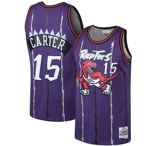 Vince Carter Toronto Raptors Mitchell & Ness 1997-98 Hardwood Classics Swingman Jersey - White/Purple