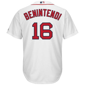 Andrew Benintendi Boston Red Sox Majestic Home Official Cool Base Player Jersey - White