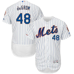 Jacob deGrom New York Mets Majestic Collection Flex Base Player Jersey – Royal/White