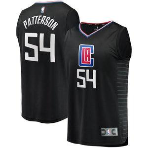 Patrick Patterson LA Clippers Fanatics Branded Fast Break Replica Player Jersey Black - Statement Edition