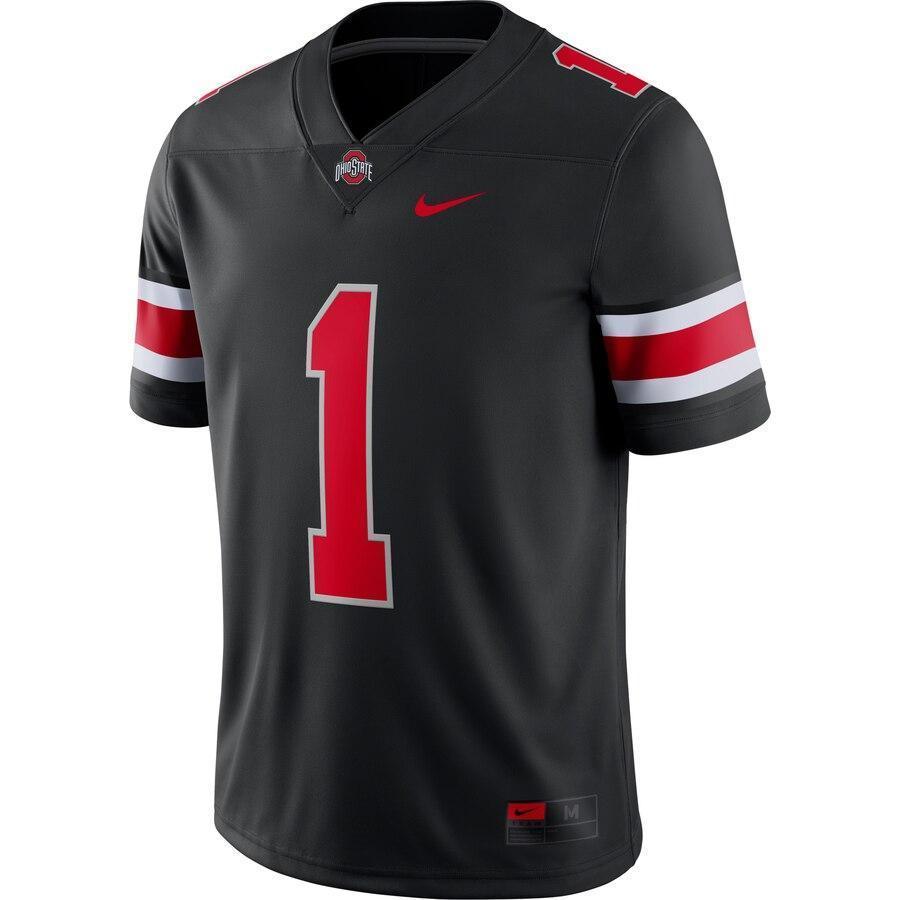 #1 Ohio State Buckeyes Nike Alternate Game Jersey - Black