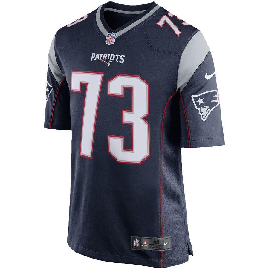 John Hannah New England Patriots Nike Retired Player Game Jersey - Navy Blue