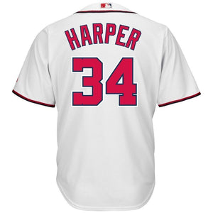 Bryce Harper Washington Nationals Majestic Cool Base Player Jersey - White