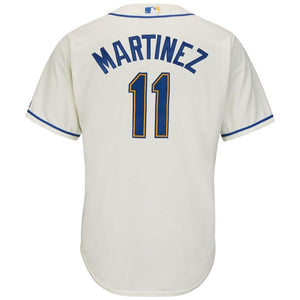 Edgar Martinez Seattle Mariners Majestic Alternate Official Cool Base Replica Player Jersey - Cream