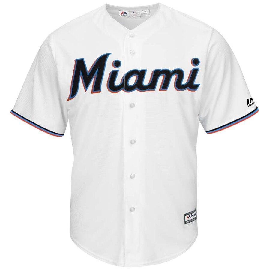 Martin Prado Miami Marlins Majestic Home 2019 Cool Base Player Jersey - White