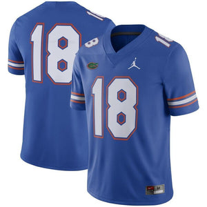 #18 Florida Gators Jordan Brand 2018 Game Football Jersey - Royal