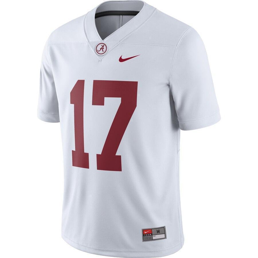 #17 Alabama Crimson Tide Nike Game Jersey - White