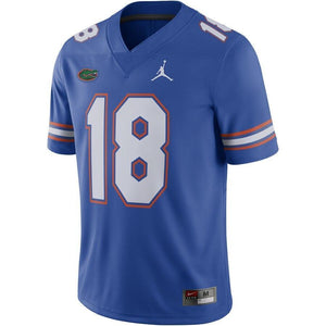 #18 Florida Gators Jordan Brand 2018 Game Football Jersey - Royal