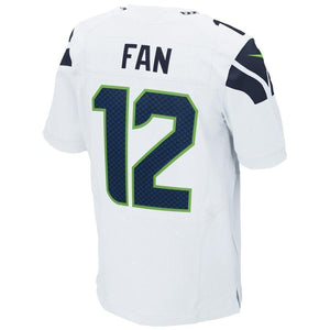 12s Seattle Seahawks Nike Elite Jersey - White