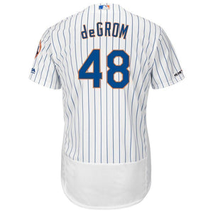 Jacob deGrom New York Mets Majestic Collection Flex Base Player Jersey – Royal/White